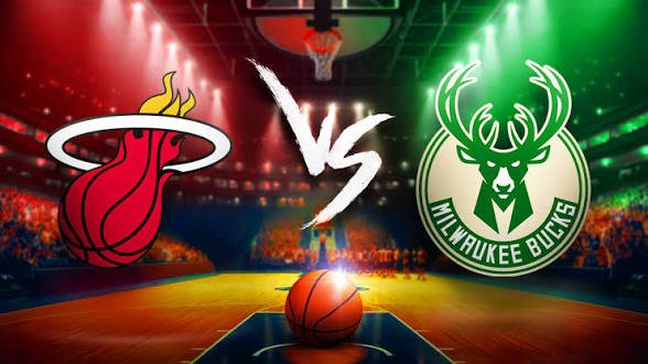 Heat vs Bucks NBA logo